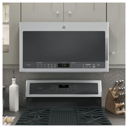 Profile 2.1 cu. ft. Over the Range Microwave in Stainless Steel with Sensor Cooking