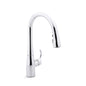 Simplice® Kitchen Faucet, Deck Mount, ADA, 1 Lever Handle, 1 or 3-Hole, Polished Chrome