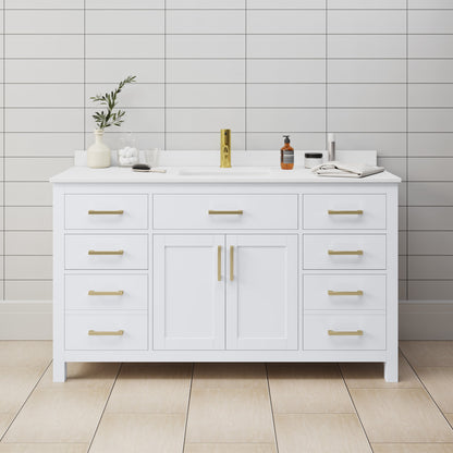 Beckett Single Bathroom Vanity - 60W x 35H x 22D