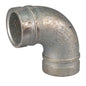 90 deg Elbow, 3 in, Groove, Ductile Iron, Galvanized