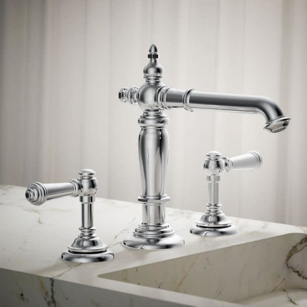 Artifacts 1.2 GPM Widespread Bathroom Faucet with Pop-Up Drain Assembly - Less Handles