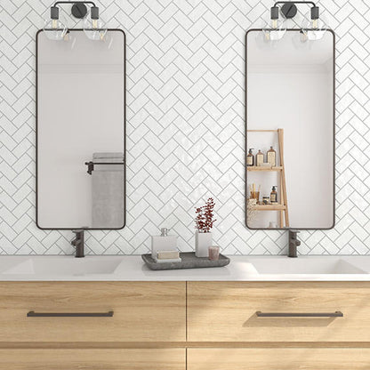 Artezen Elegant White Herringbone 2X4 Glossy