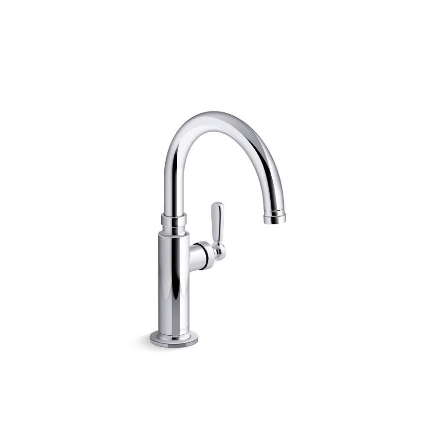 Edalyn™ by Studio McGee Bar Faucet, Deck Mount, 1 Lever Handle, 1-Hole, Polished Chrome