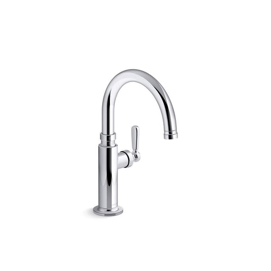 Edalyn™ by Studio McGee Bar Faucet, Deck Mount, 1 Lever Handle, 1-Hole, Polished Chrome