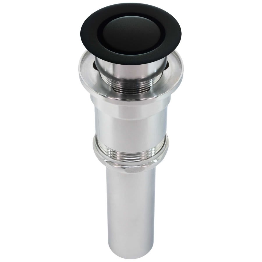 Lavatory Pop Down Drain, Matte Black