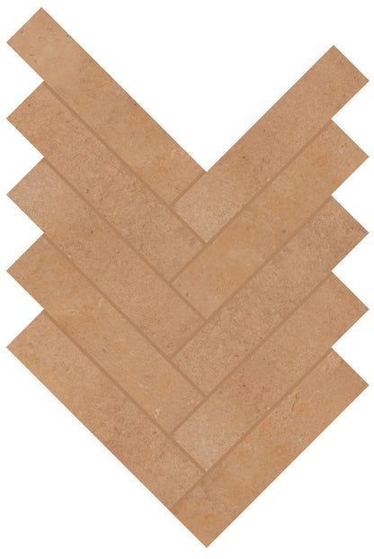 Rekindle Terracotta Herringbone 2X6 Matte