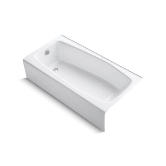 Villager™ Alcove Tub, ADA, 60 x 30-1/4 x 14 in, Left Hand Drain, White