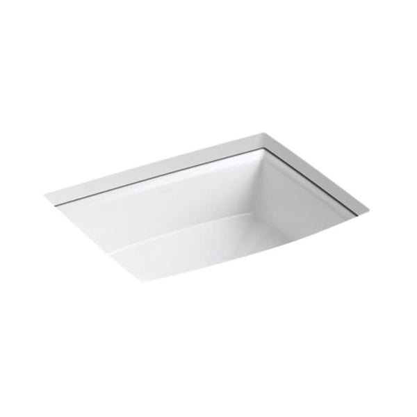 Archer® Under Mount Lavatory Sink, ADA, 19-7/8 x 15-5/16 x 7-1/2 in, Vitreous China, White