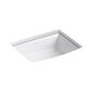 Archer® Under Mount Lavatory Sink, ADA, 19-7/8 x 15-5/16 x 7-1/2 in, Vitreous China, White