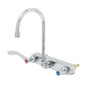 Double Handle 8" Wall Mounted Food Service Faucet