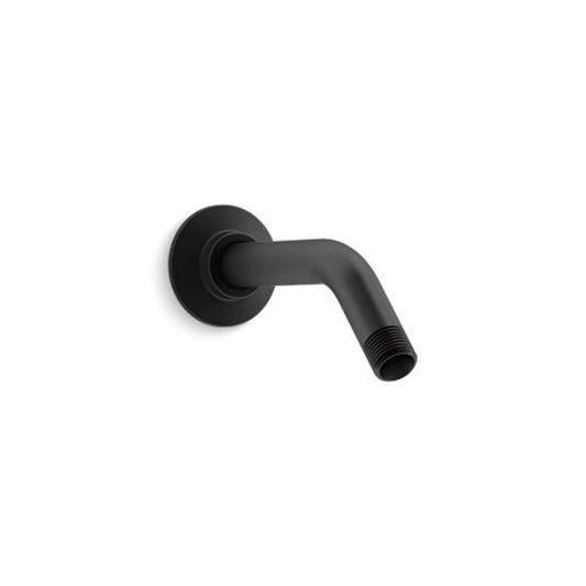 Mastershower® Shower Arm, Wall Mount, 7-1/2 in L, Matte Black