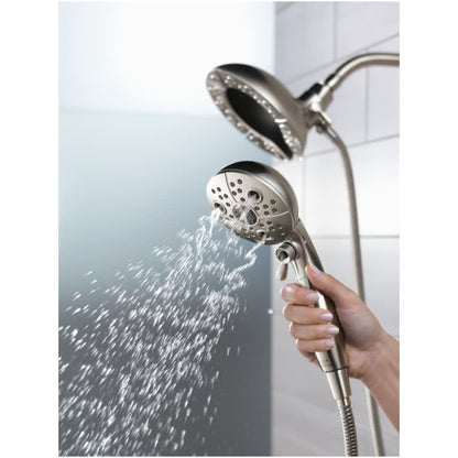 In2ition 2.5 GPM Multi Function Shower Head with Touch-Clean, MagnaTite, and H2Okinetic Technology