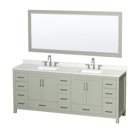 Sheffield Double Bathroom Vanity - 84W x 35H x 22D