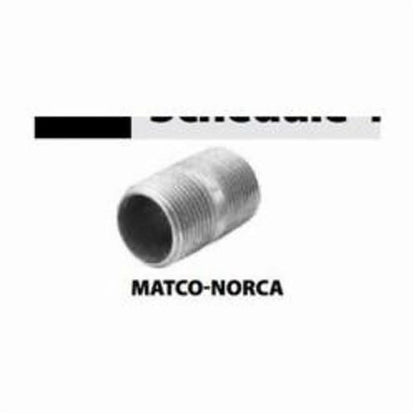 Nipple, 1-1/4 in, 6 in L, MNPT, Steel, Galvanized, SCH 40/STD
