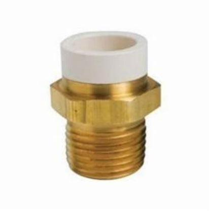 MetalHead™ Straight Adapter, 1/2 in, CPVC x MNPT, Brass