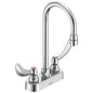 TECK® Centerset Lavatory Faucet, ADA, 2 Handle, 2-Hole, 0.5 gpm, Chrome