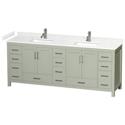 Sheffield Double Bathroom Vanity - 84W x 35H x 22D