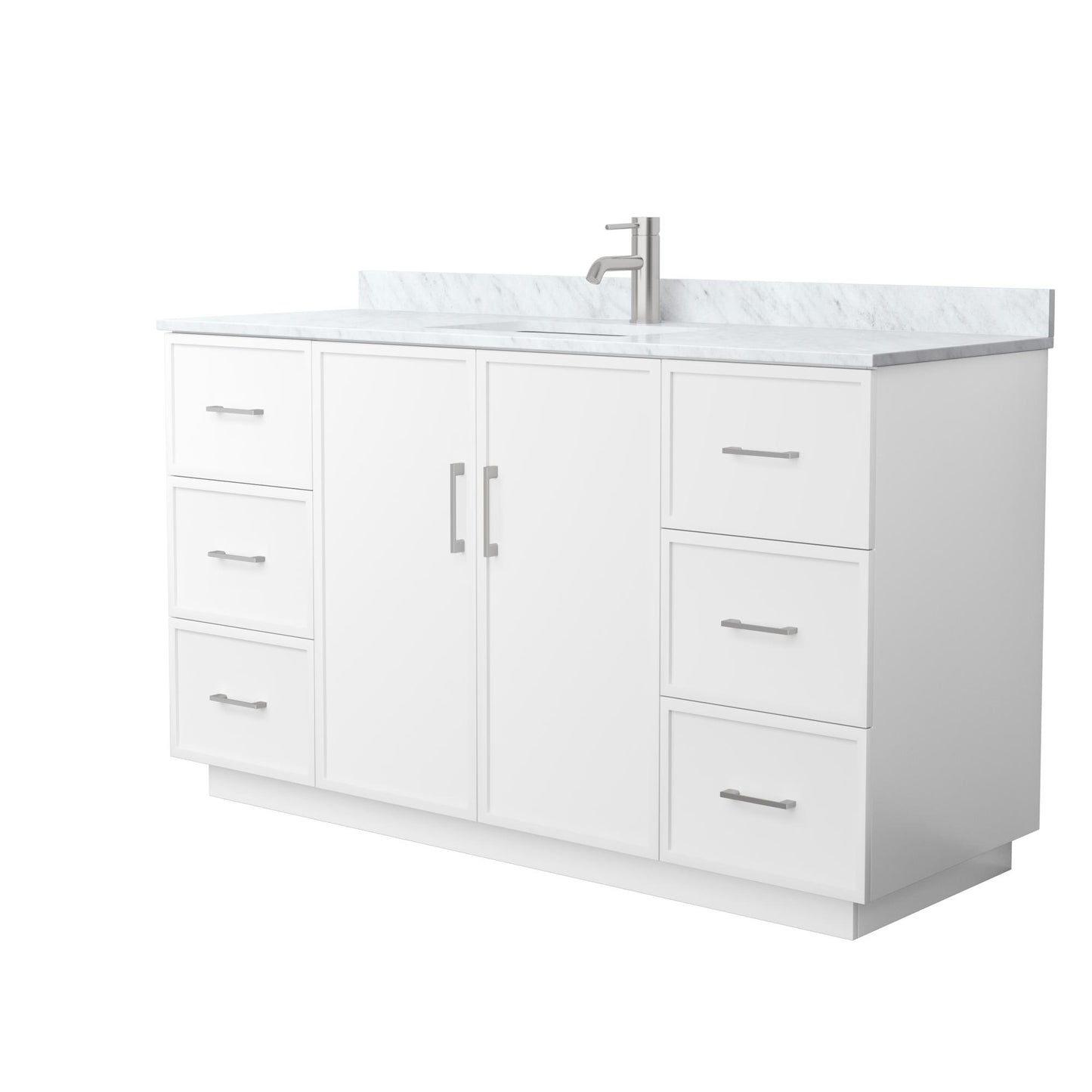 Elan Single Bathroom Vanity with Toe Kick - 60W x 35H x 22D