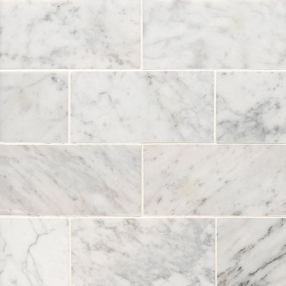 Carrara White Subway Tile 3x6