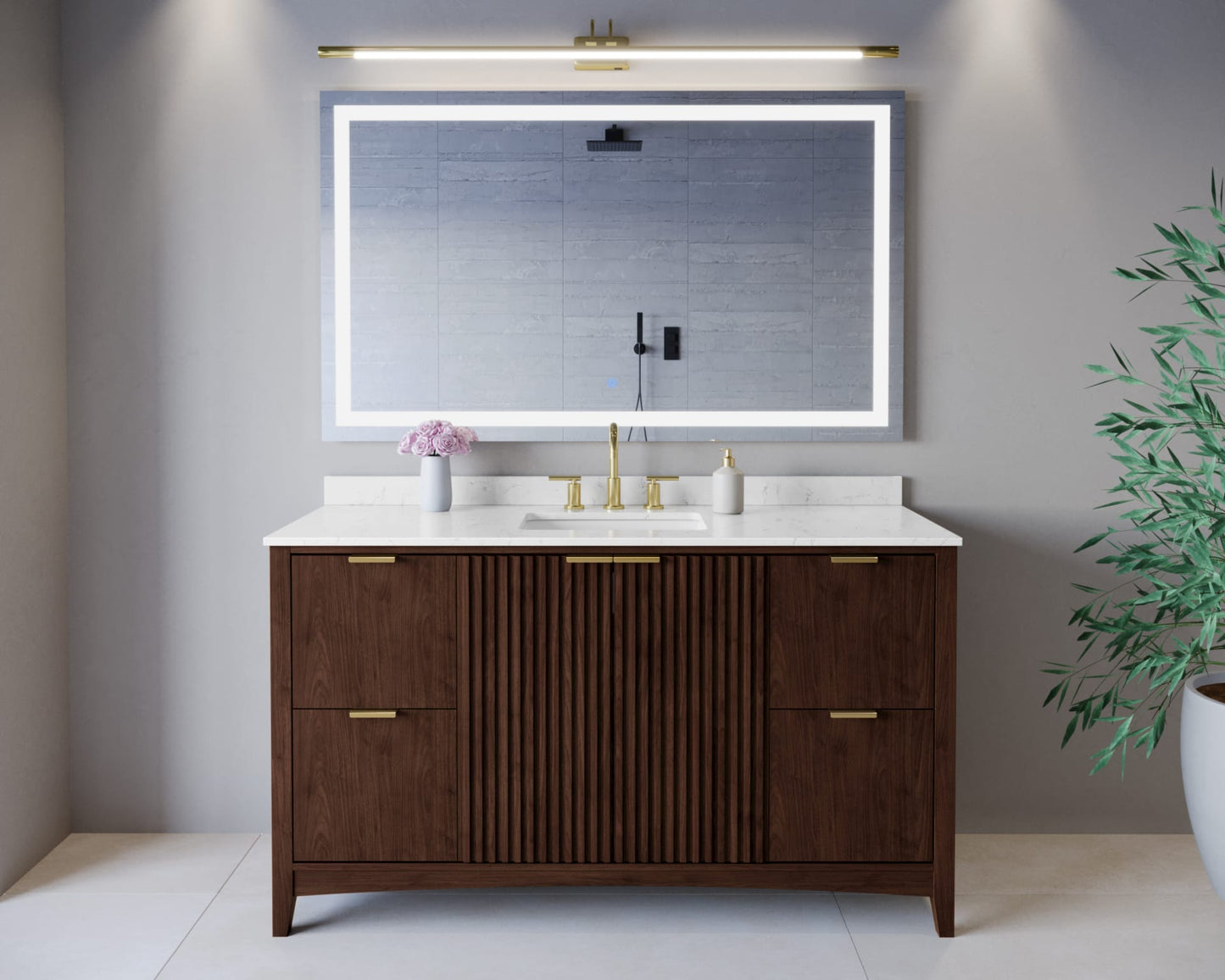 Palmilla Single Bathroom Vanity - 60W x 35H x 22D