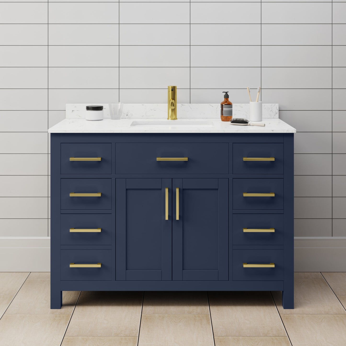 Beckett Single Bathroom Vanity - 48W x 35H x 22D