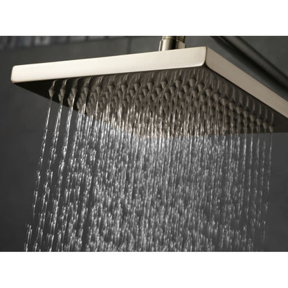 2.5 GPM 8" Wide Rain Shower Head with Shower Arm, Flange and Touch-CleanÂ® Technology - Limited Lifetime Warranty