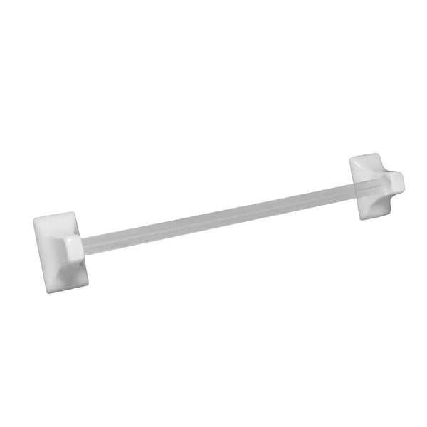 24" WHITE TOWEL BAR SET