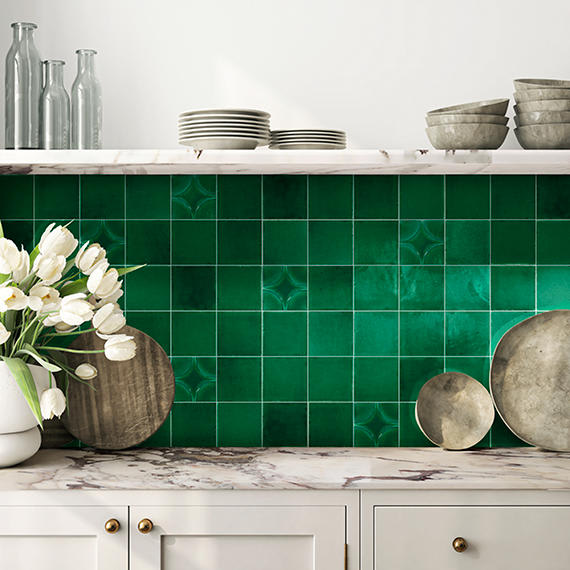 Natural Hues Fern Square 6X6 Matte