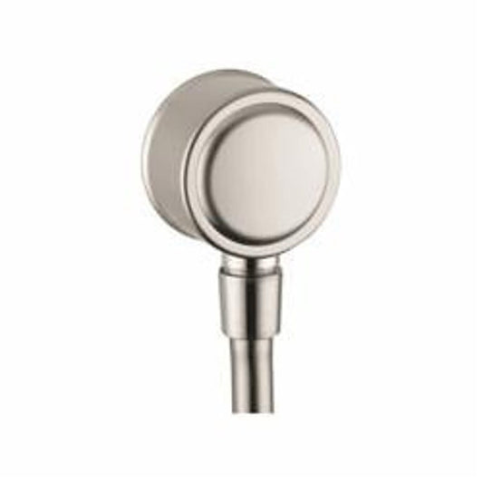 Montreux Wall Outlet With Check Valve, 1/2 in, NPT, Brass, Brushed Nickel