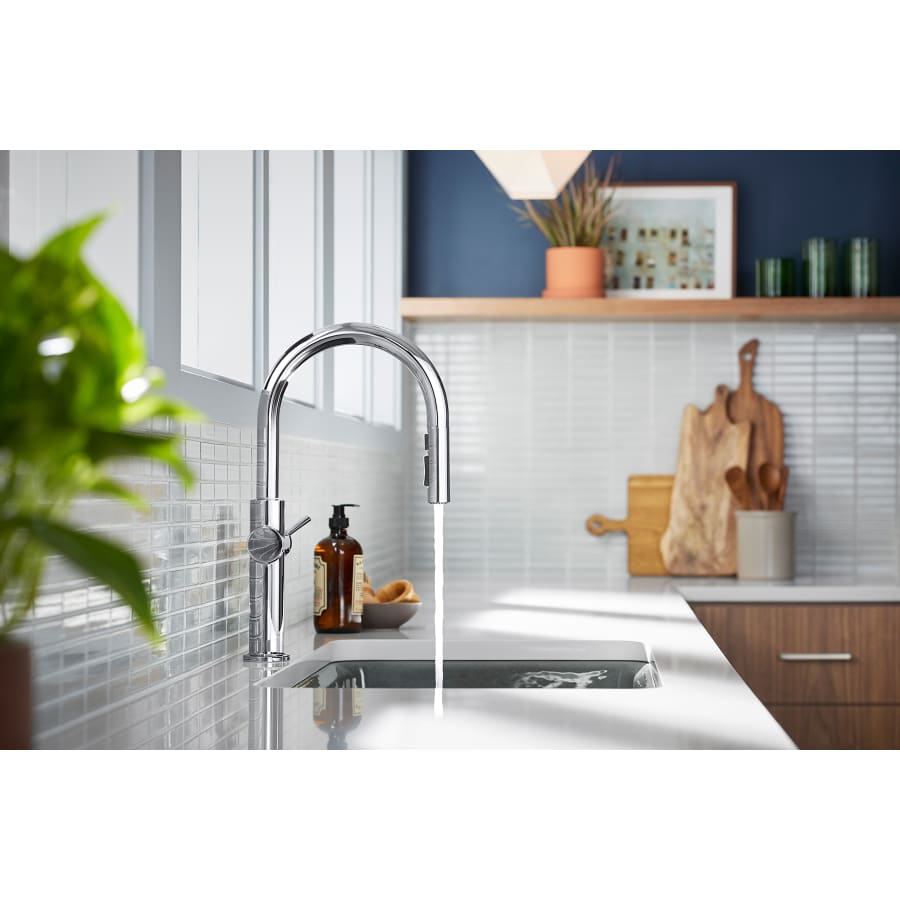 Crue 1.5 GPM Single Hole Pull Down Kitchen Faucet - Includes Escutcheon