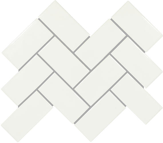 Artezen Elegant White Brick 2X4 Glossy