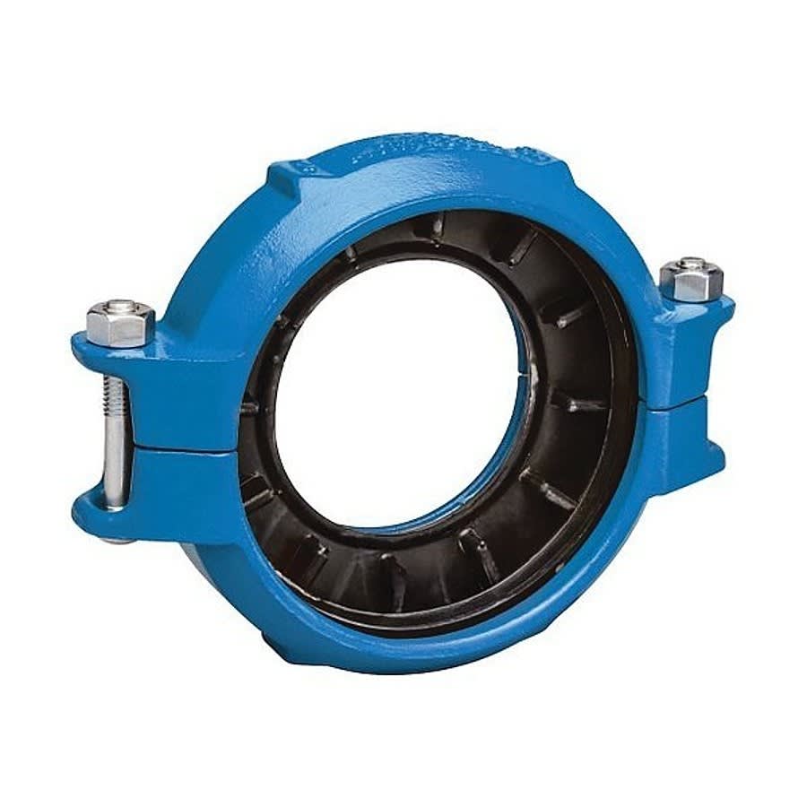 Rigid Coupling, 6 x 4 in, Groove, Ductile Iron, Enamel Painted
