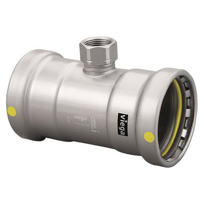 Gas Female Tee, 2-1/2 in, Press x FNPT, Carbon Steel