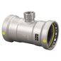Gas Female Tee, 2-1/2 in, Press x FNPT, Carbon Steel