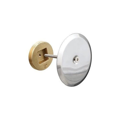 Cleanout Plug With Cover, 3 in Outlet, MNPT, 4 in Cover, Round, Stainless Steel