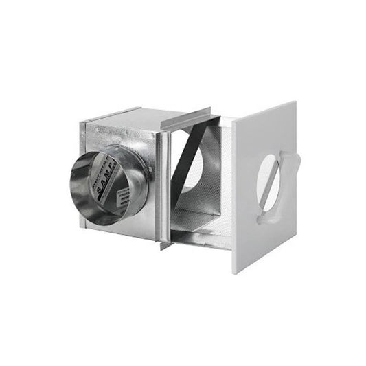 Lint Trap, 4 in, For Use With Dryer Exhaust Fan, Galvanized