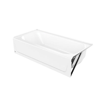 BootzCast Alcove Tub, ADA, 60 x 30 x 14-1/4 in, Left Hand Drain, White