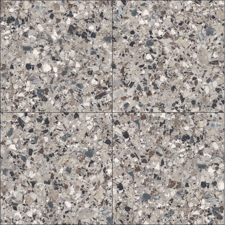MILZETTI PEBBLE SILVR PL 24X24