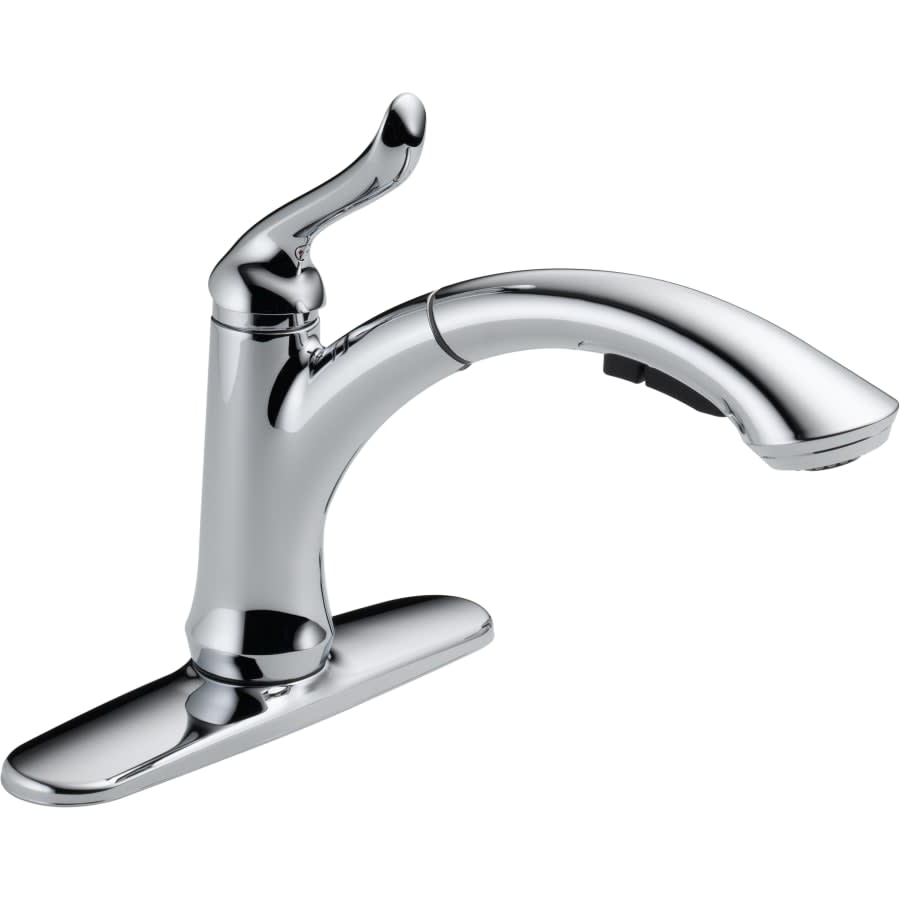 Linden Pull-Out Kitchen Faucet with Temporary Flow Increase & Optional Base Plate - Includes Lifetime Warranty