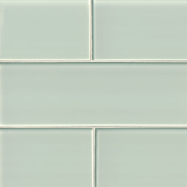 Arctic Ice Glass Subway Tile