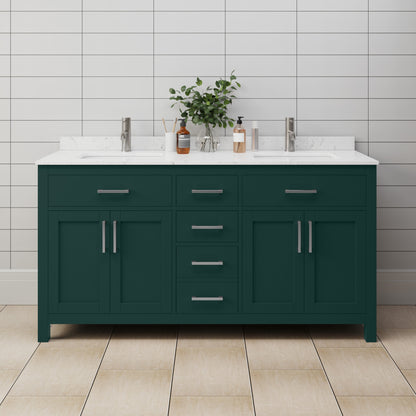 Beckett Double Bathroom Vanity - 66W x 35H x 22D