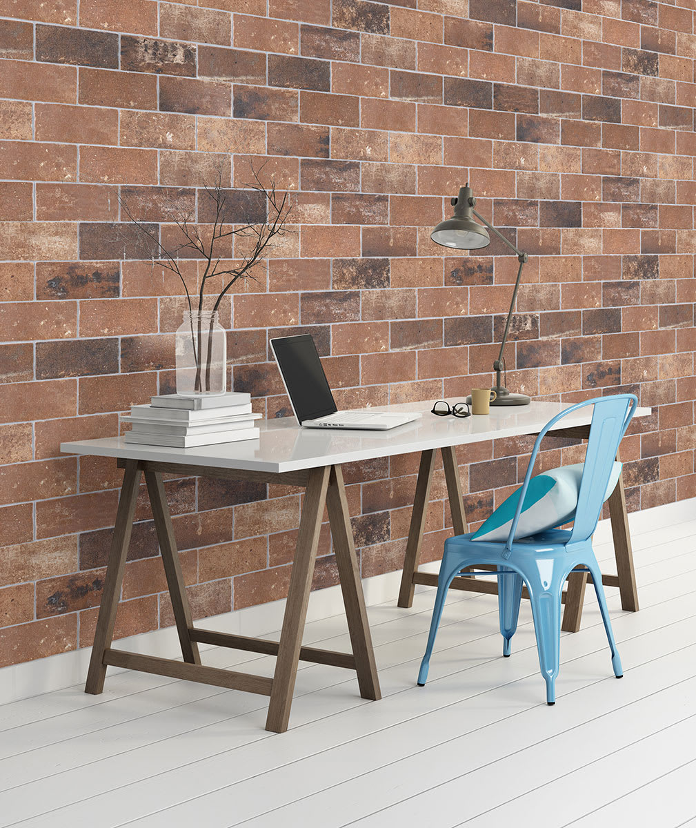 Brickstone Red Porcelain Tile 5X10