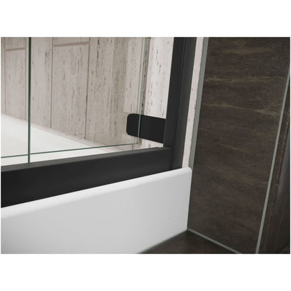 Levity 74" High x 59-5/8" Wide Bypass Frameless Shower Door with Clear Glass