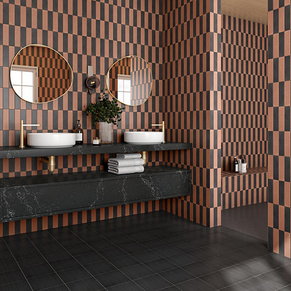 Inyo Ember Hexagon 8X8 Satin