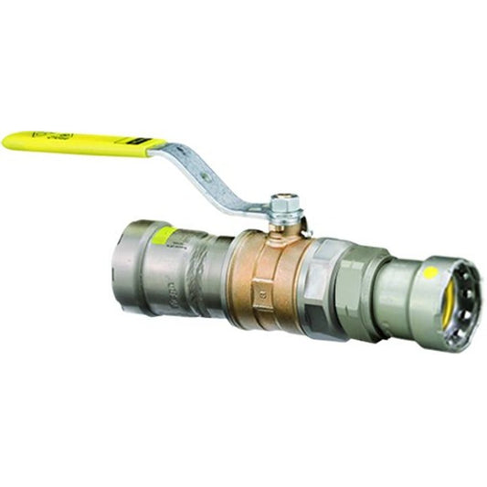 1-Piece Ball Valve, 2 in, Union Press, Full Port, Stainless Steel Ball, Bronze