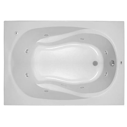 Plus A 60" x 42" Whirlpool Bathtub with 8 Hydro Jets and EasyCare Acrylic - Drop In Installation