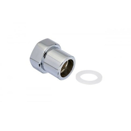 No-Lead Special Adapter, 3/8 in, Female x Swivel Female Connection, Polished Chrome