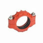 Coupling, 1-1/2 in, Groove, Ductile Iron, Enamel Painted