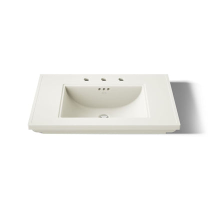 Memoirs Stately 30" Fireclay Pedestal Bathroom Sink with 3 Holes Drilled and Overflow