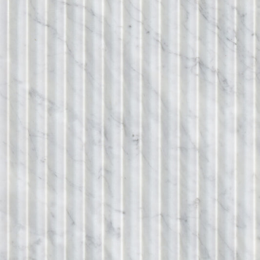 Carrara White Valentino Fluto Honed